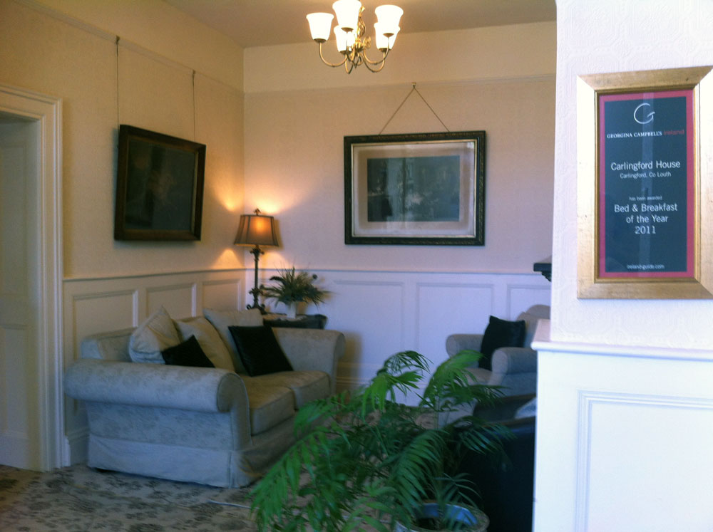 The sitting hall at Carlingford House